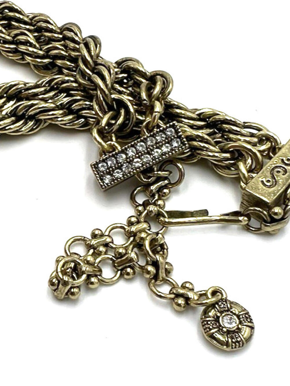 Heidi Daus Chain of Event Clear Large Crystal Chain Necklace - Picture 9 of 9